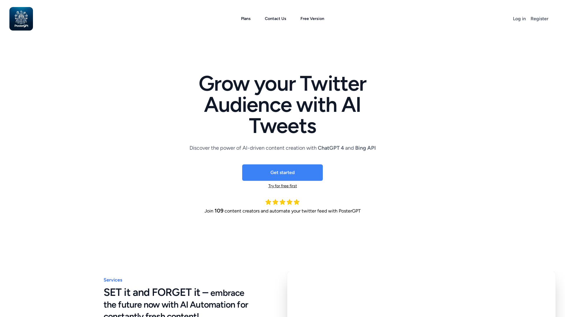 Automate Your Twitter Feed with PosterGPT screenshot