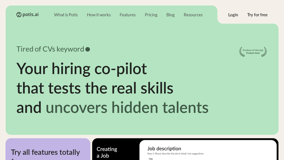 Potis.AI | Your Hiring Copilot