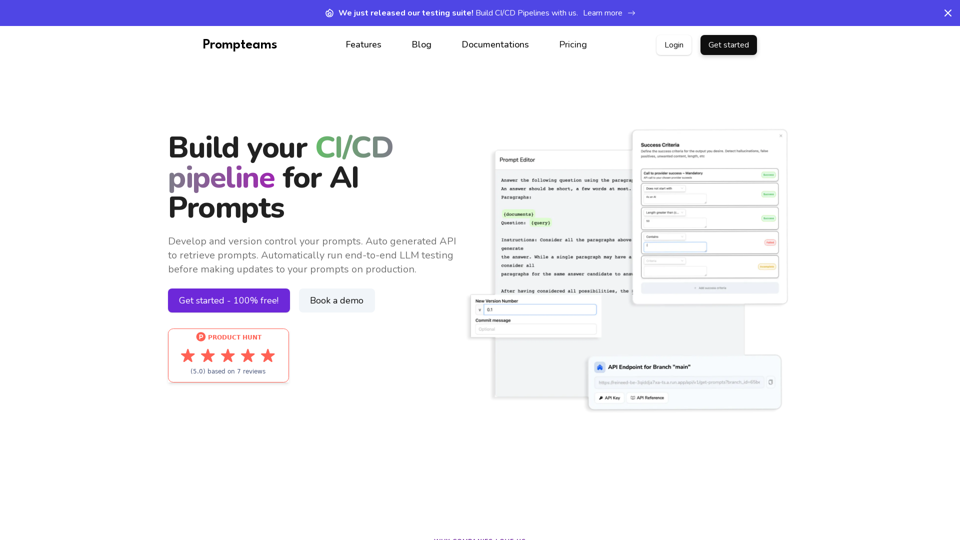 Prompteams - Your AI Prompt Management System