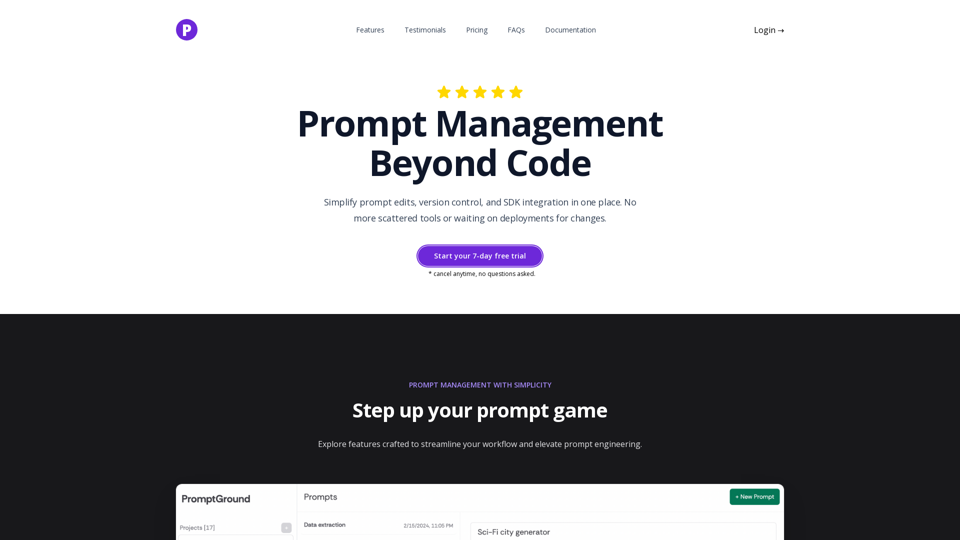 PromptGround - AI Prompt Management, Version Tracking, and Testing