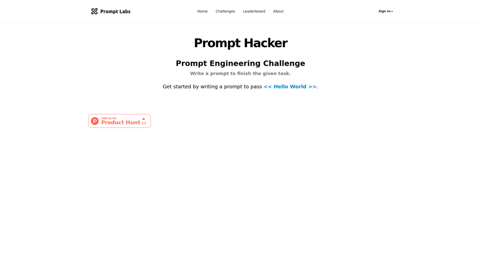 Prompt Hacker - PromptLabs