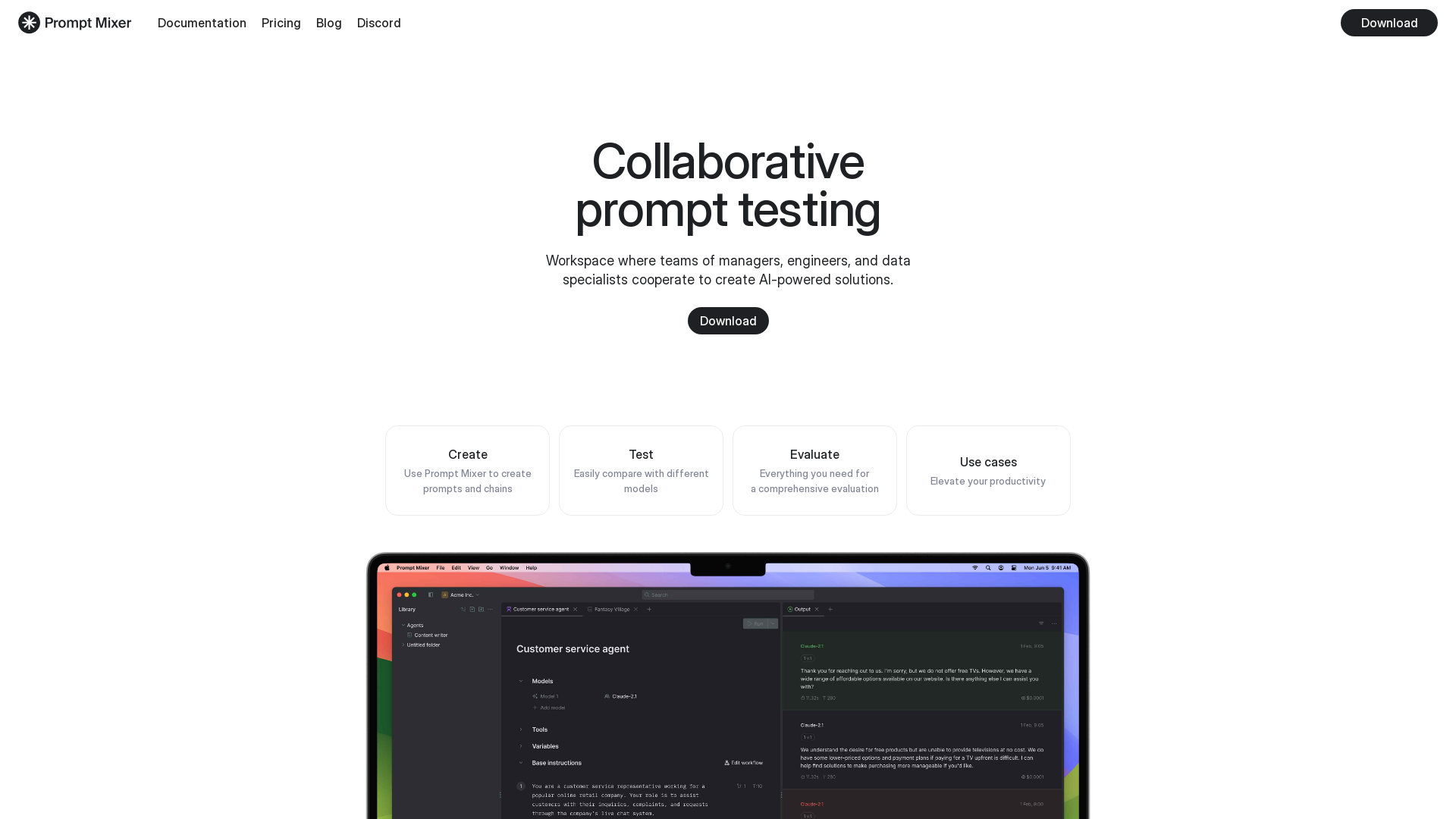 Collaborative prompt testing