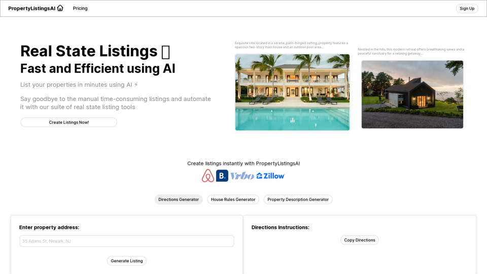 Property Listings AI