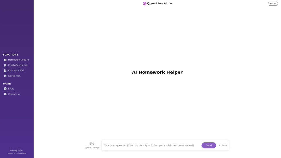 Free AI Homework Helper - Question AI