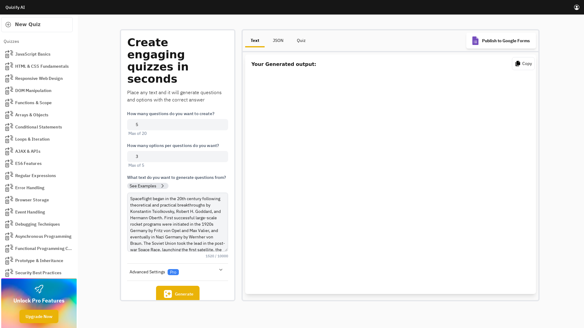Quizify screenshot