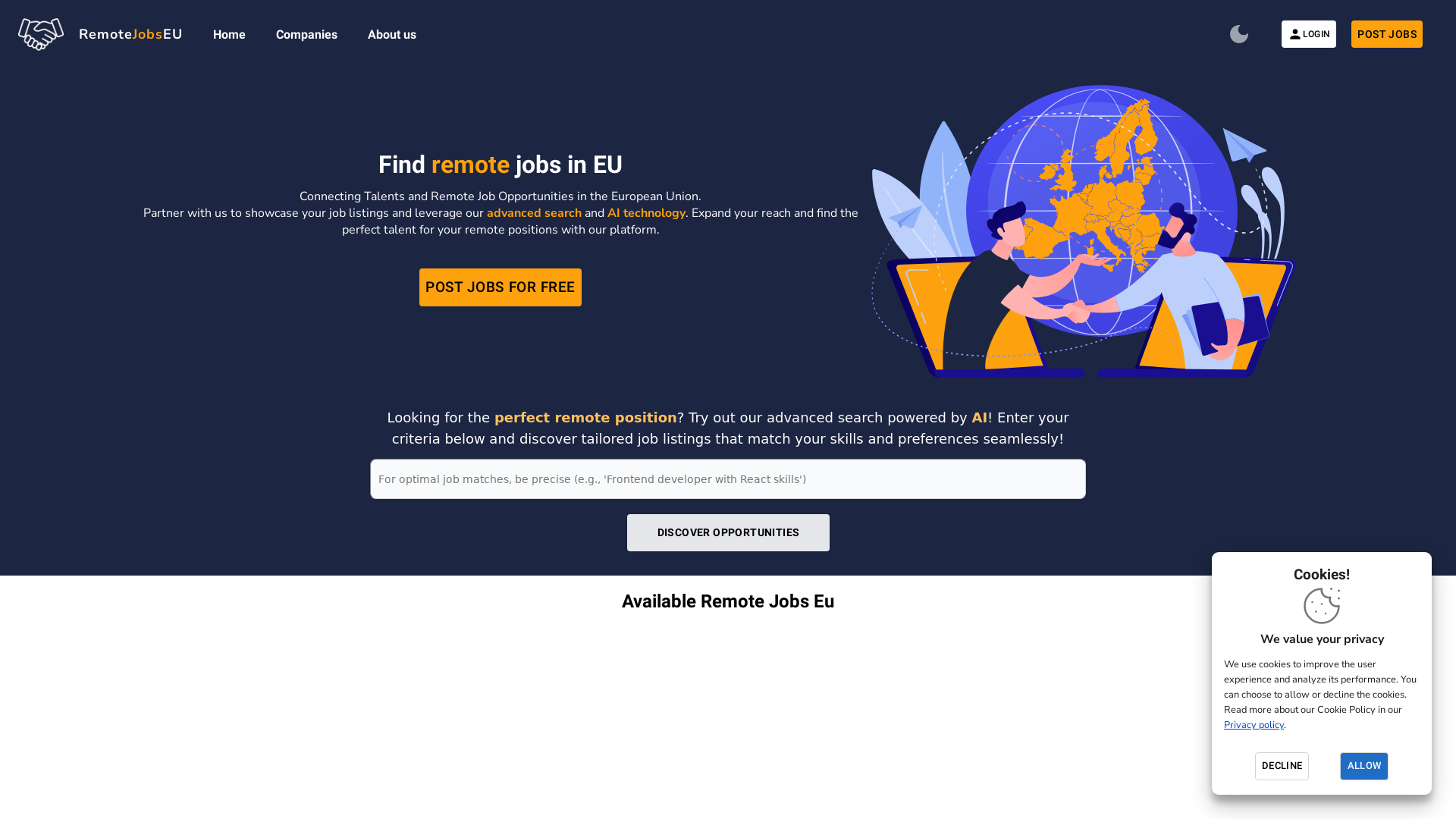 Find Remote Jobs In Europe With AI