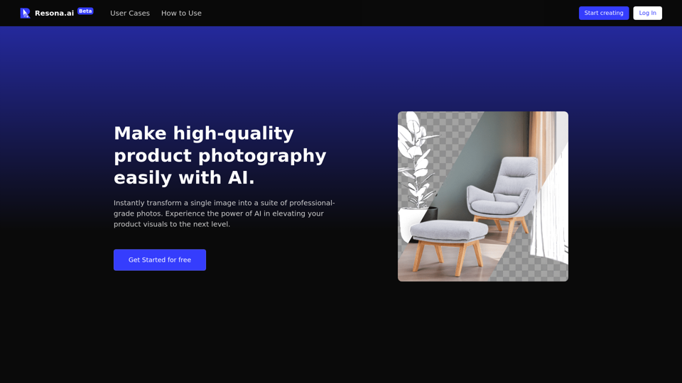 AI Background Generator for Product Photography | Resona AI