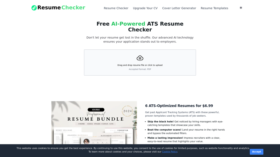 Free Resume Checker | AI-Powered with ChatGPT (2024)