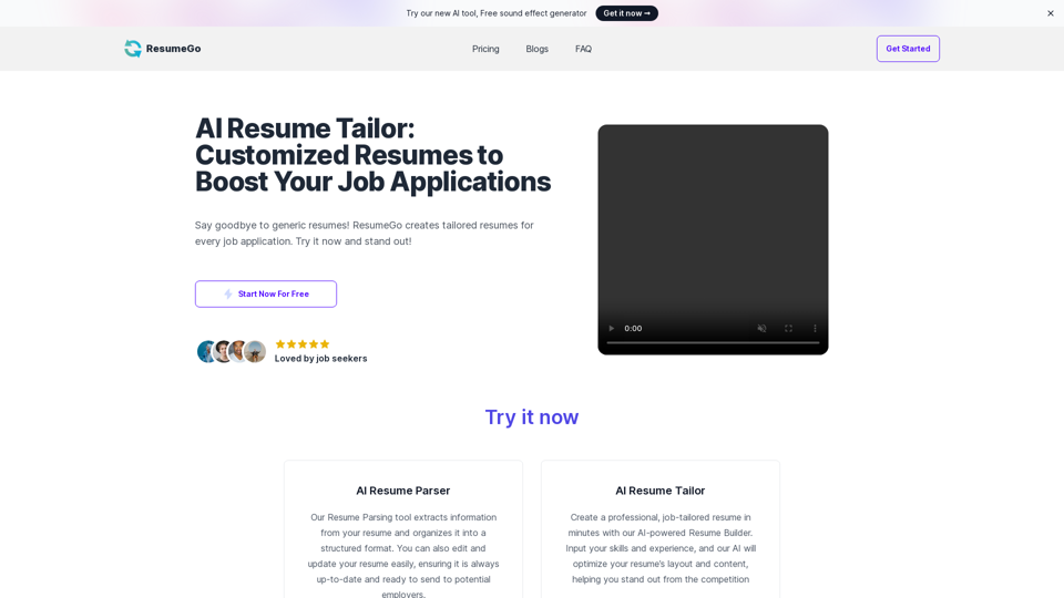 AI Resume Tailor - Customized Resumes to Boost Your Job Applications