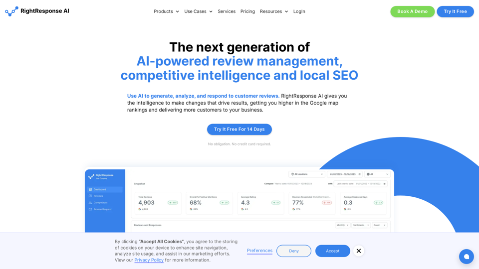 AI-Driven Review Management and Competitive Intelligence | RightResponse AI