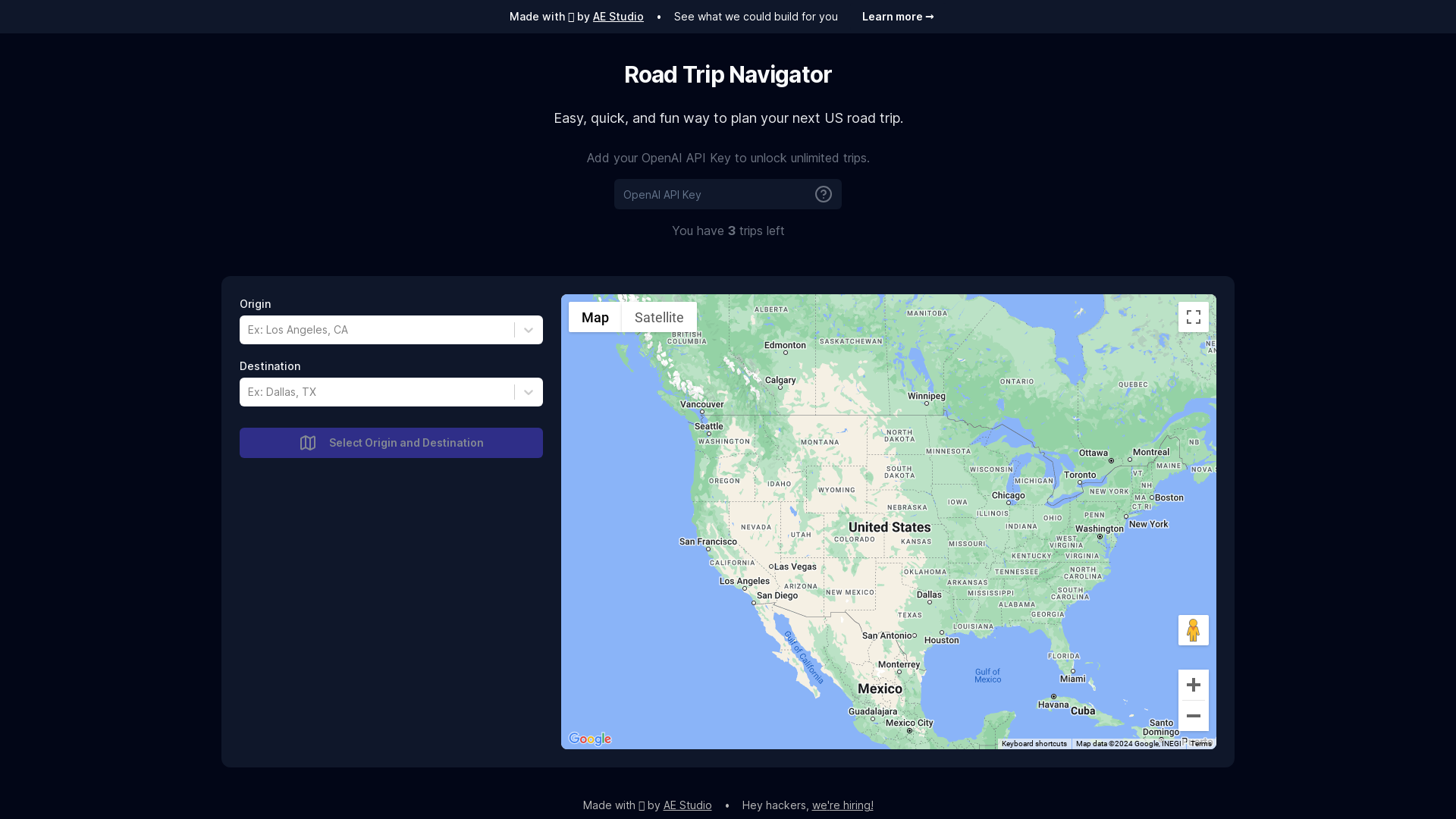 Road Trip Navigator screenshot