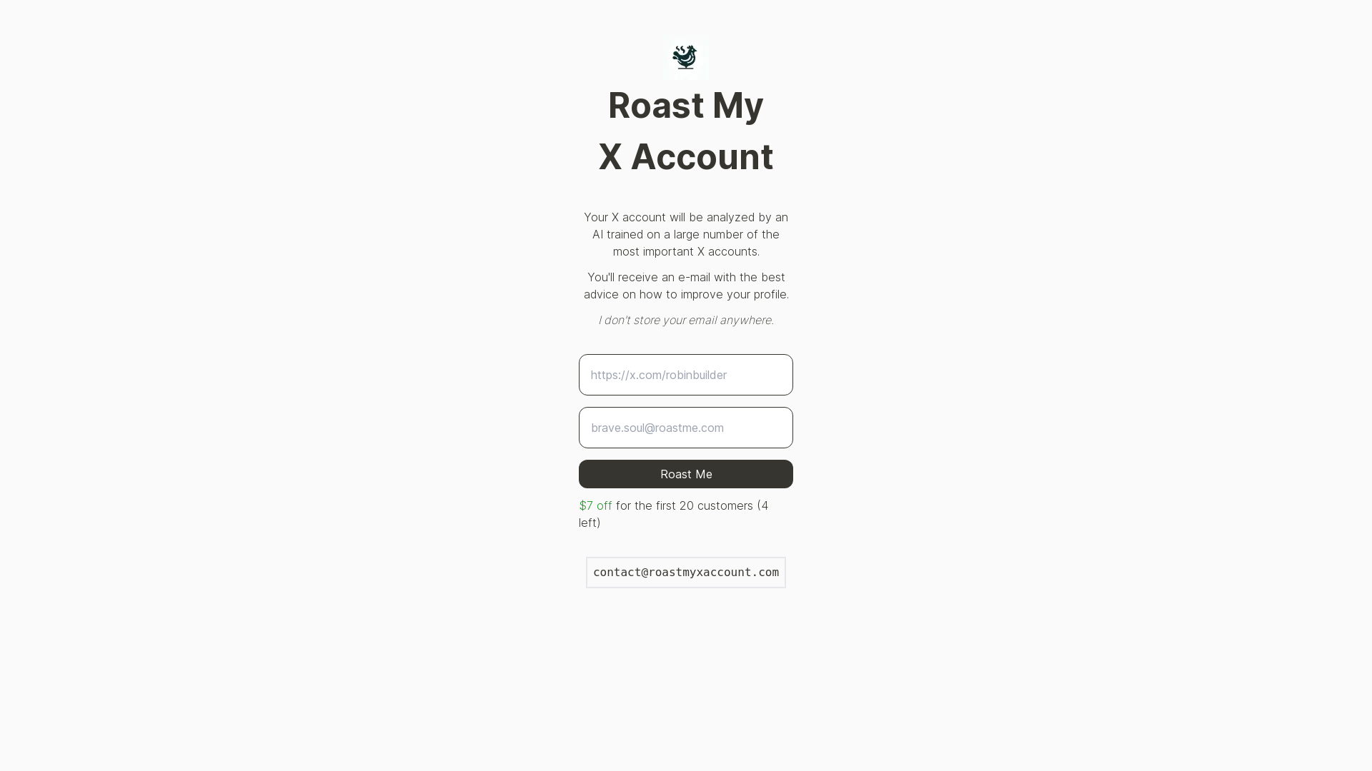 Roast My X Account