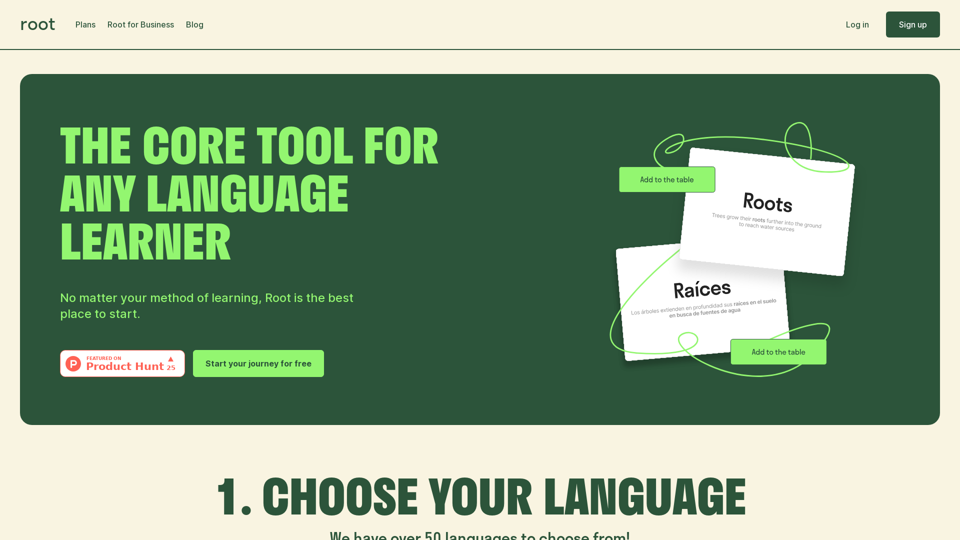 Root Vocab screenshot