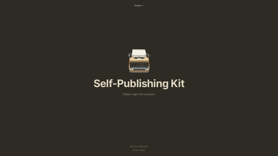 SelfPubKit is a quick way to publish your ideas in a correct format. | SelfPubKit