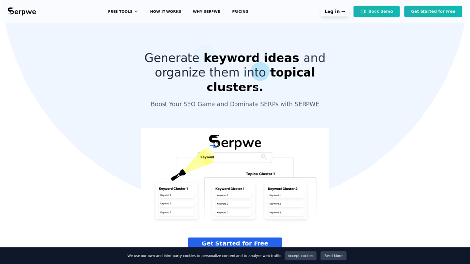 Serpwe: Where Keywords Meet Clustering