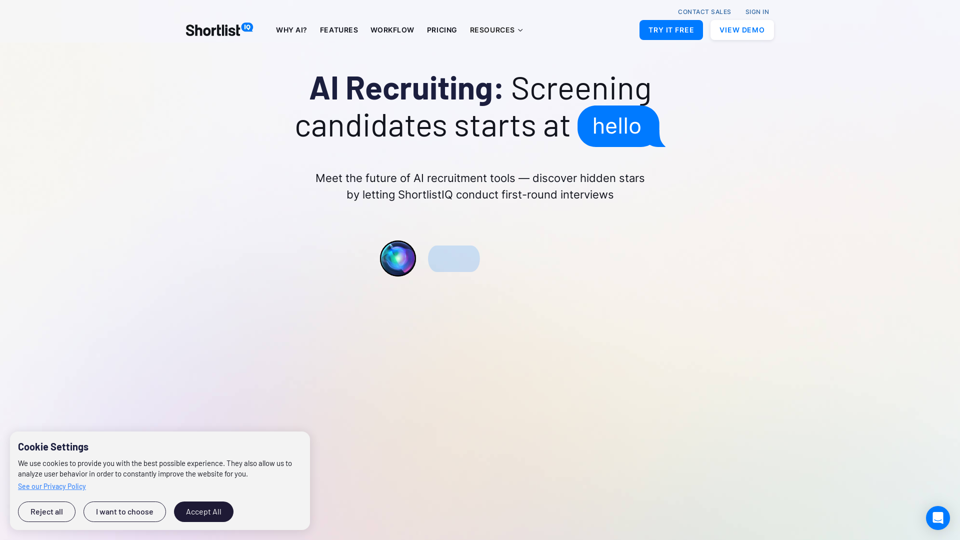 AI Recruiting screenshot