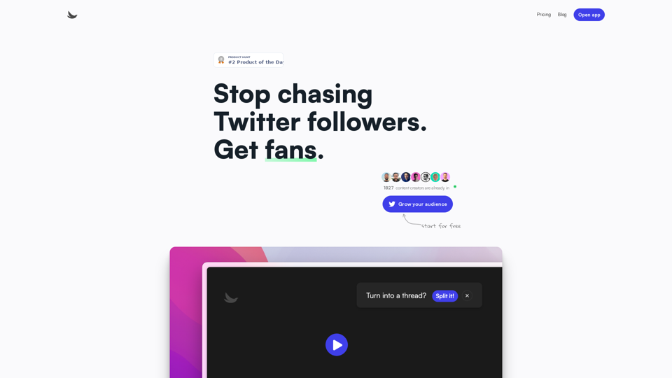 Sidebird - Twitter fanbase builder