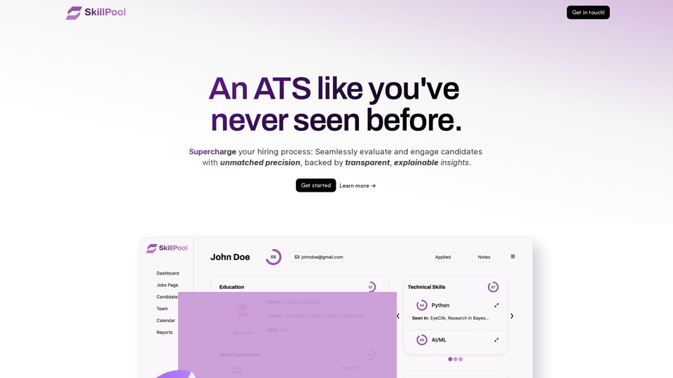 SkillPool | The Next-Gen ATS
