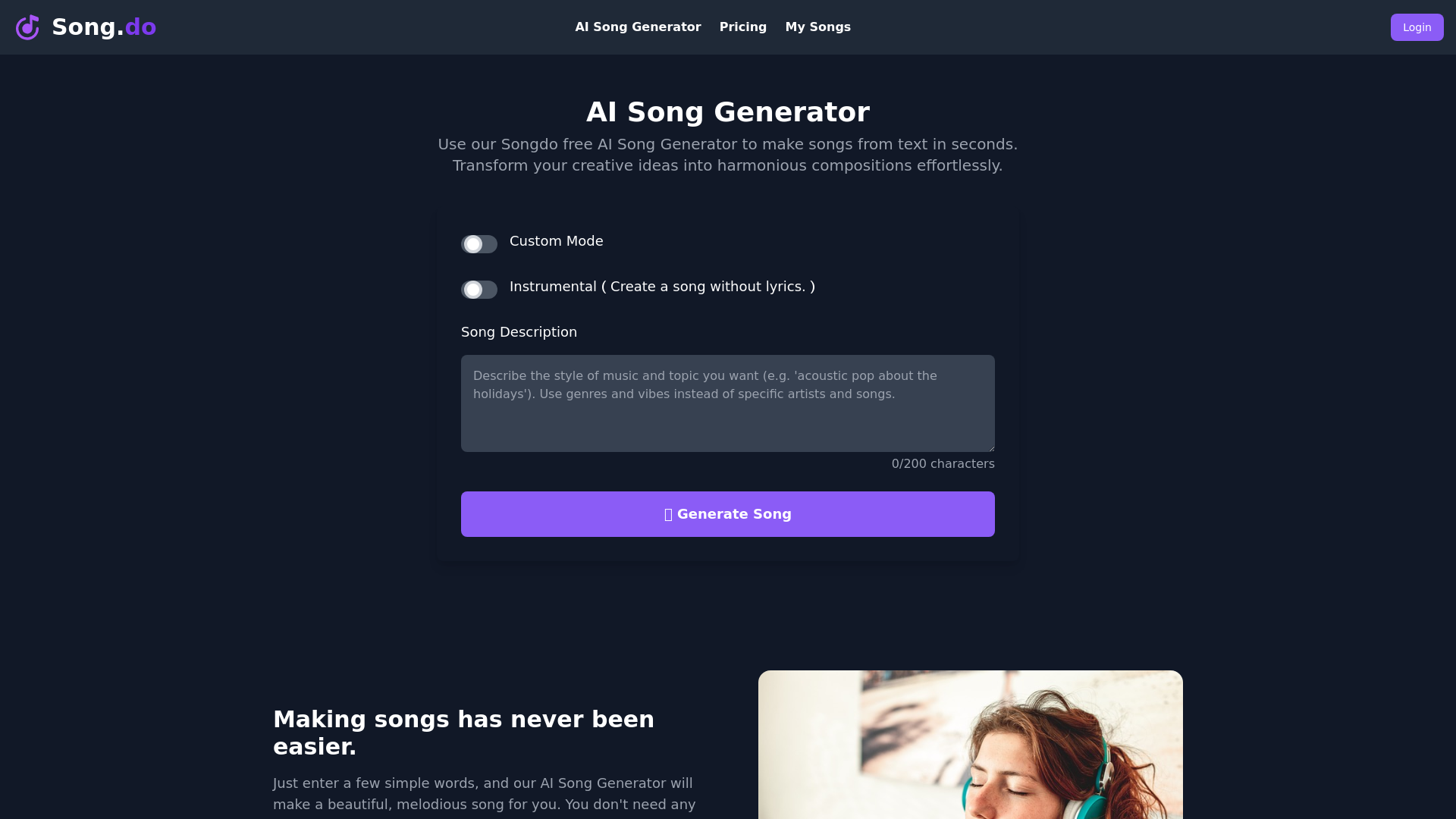 Free AI Song Generator