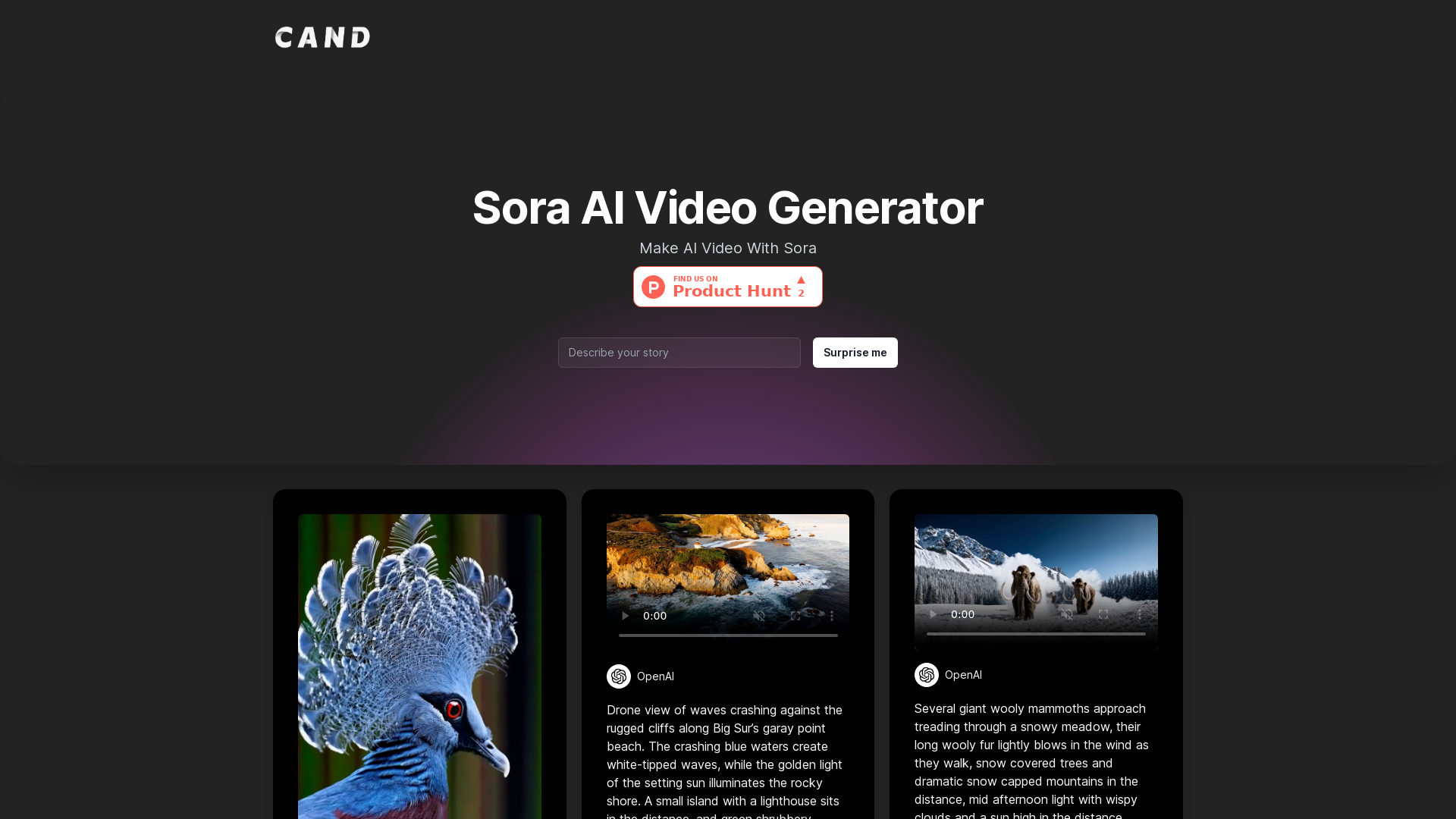 Sora AI Video Generator