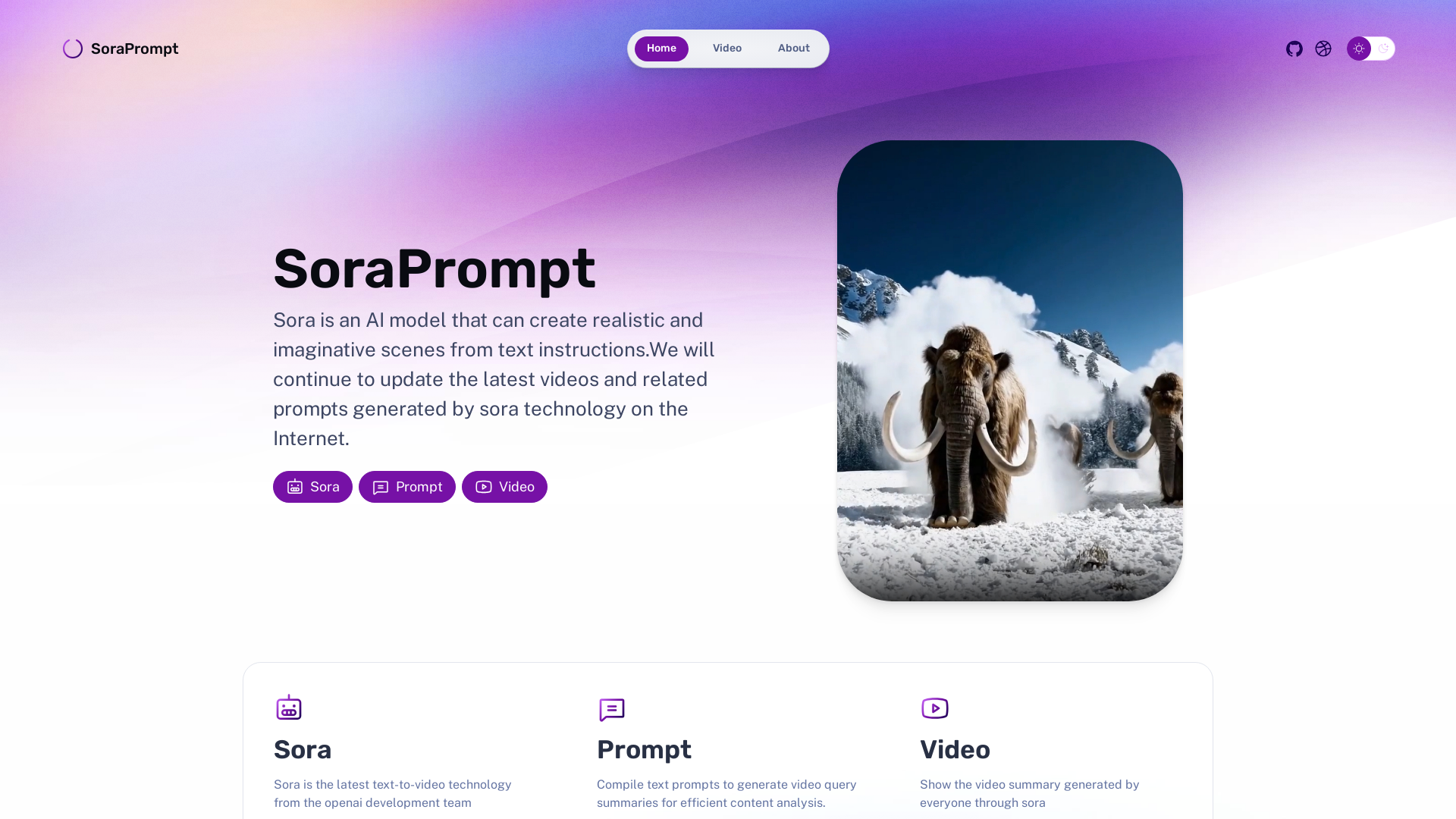 SoraPrompt screenshot