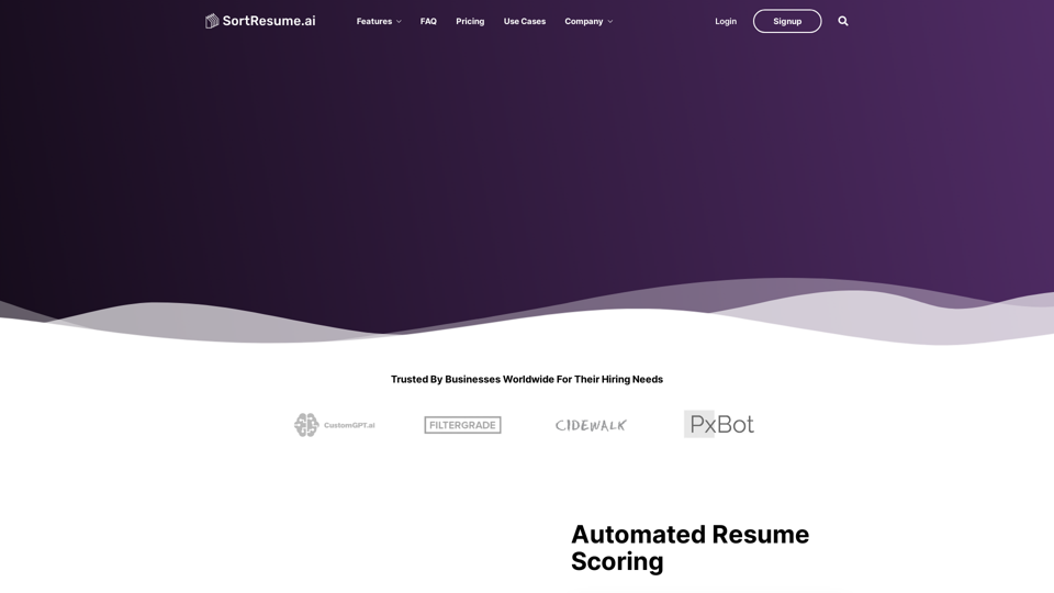 SortResume - Hire Faster With The Leading AI Hiring Assistant