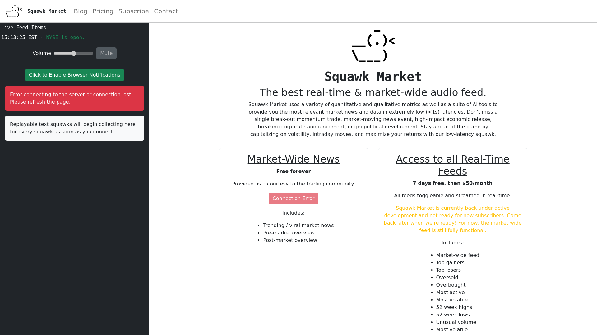 Squawk Market