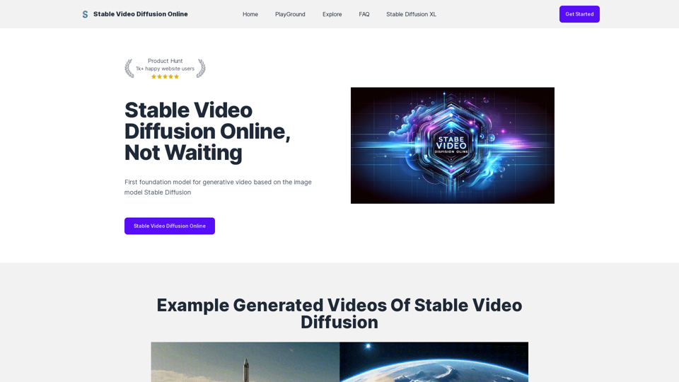 Stable Video Diffusion Online - Free AI Video Generator