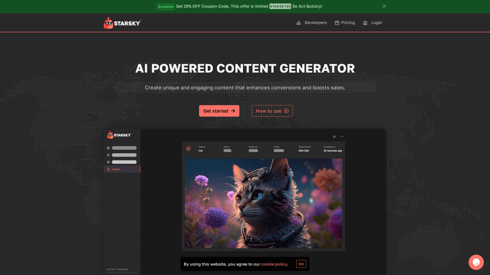 Starsky - AI Powered Content Generator