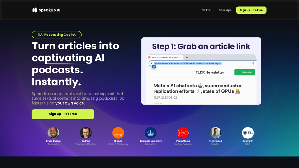 SpeakUp AI screenshot