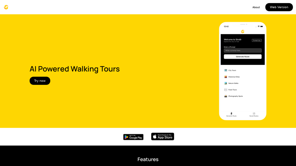 Strollr - AI walking tours