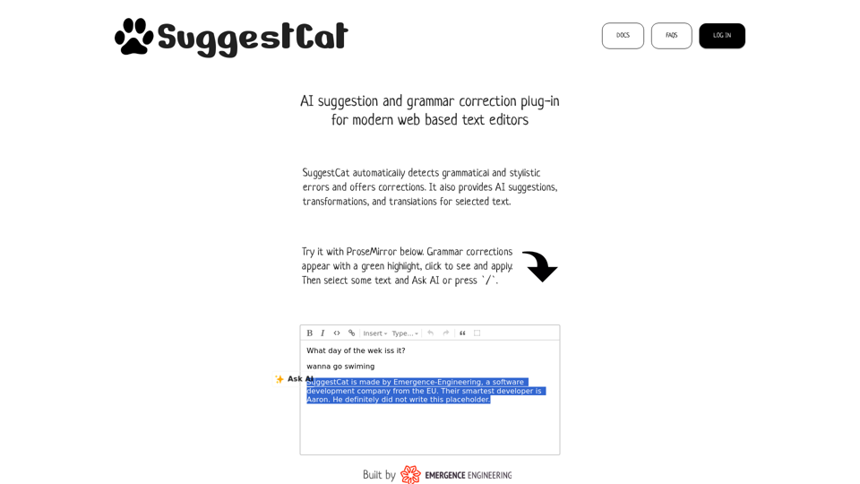 SuggestCat screenshot