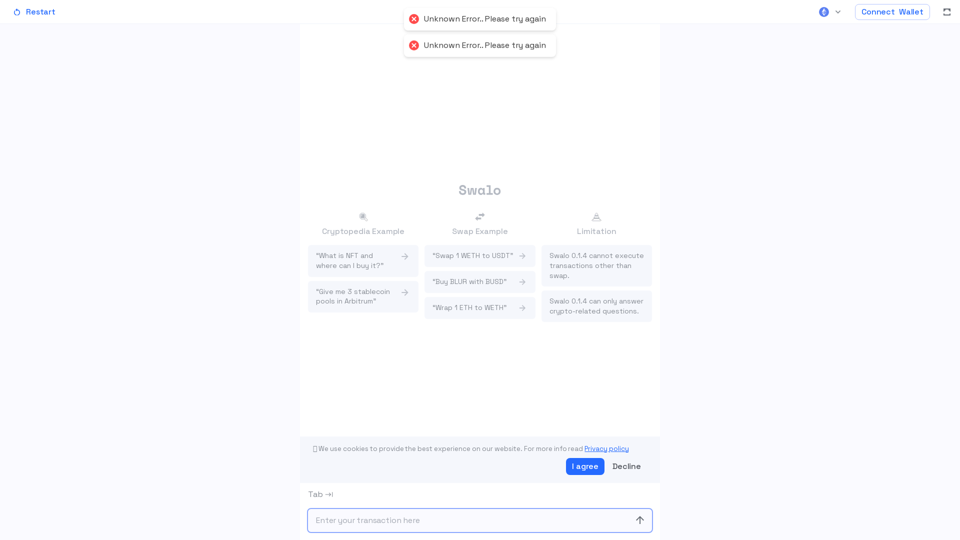 Swalo - The NL Chat-based Transaction AdministratorㅣSimplify your crypto life