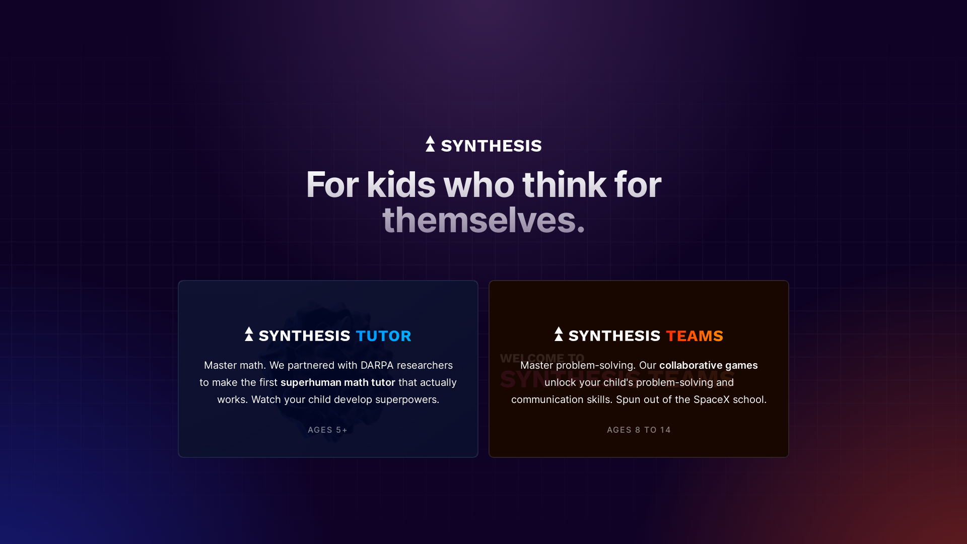Synthesis screenshot