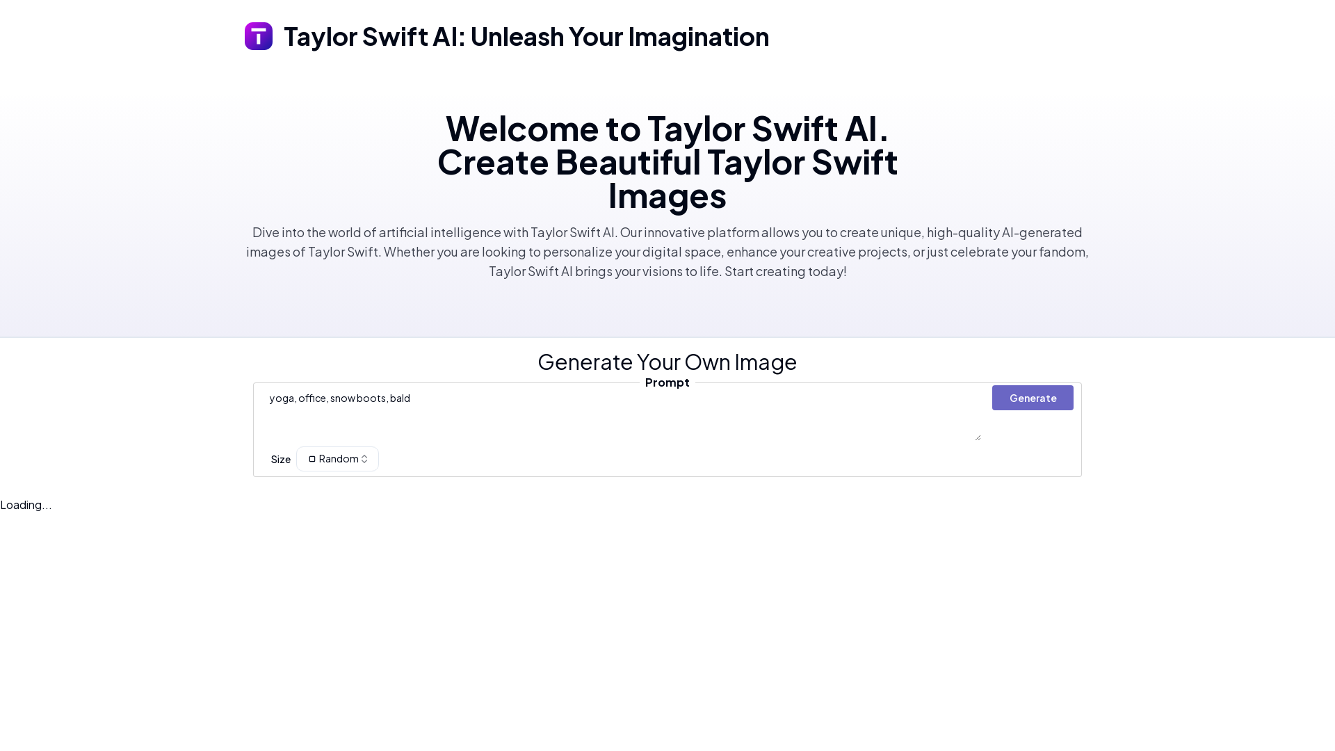 Taylor Swift AI – Generate Stunning AI Images of Taylor Swift