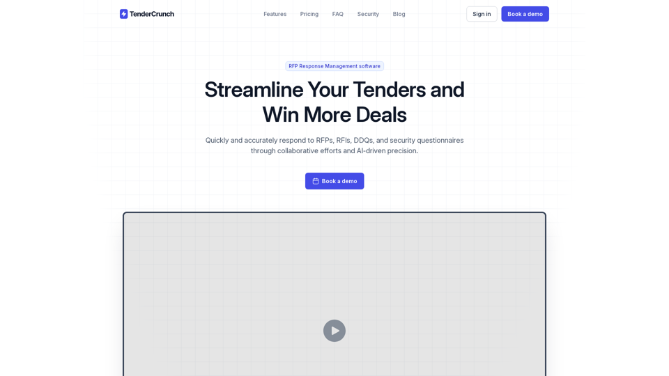 TenderCrunch - Unlock Lightning-Fast Sales Responses and Win More Deals