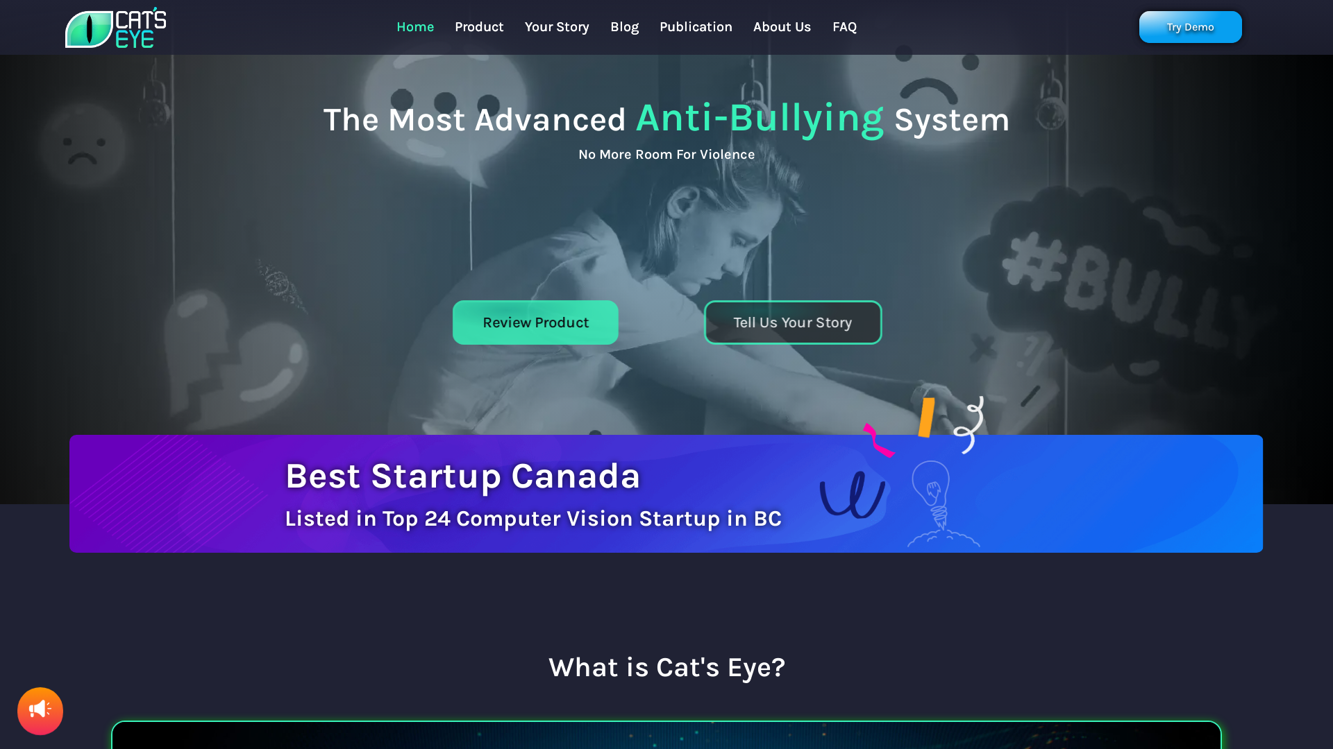 The Cat's eye smart systems screenshot