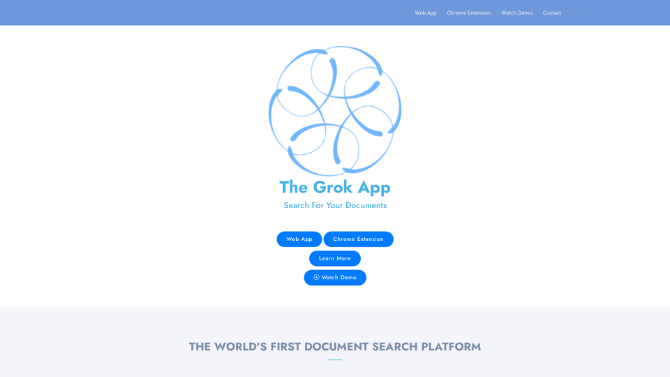 The Grok App: Search For Your Documents