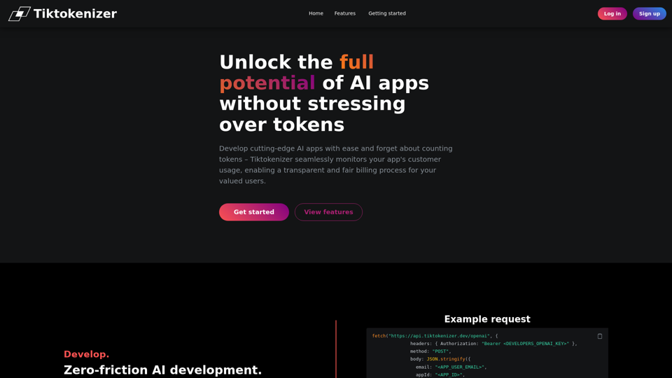 Tiktokenizer screenshot