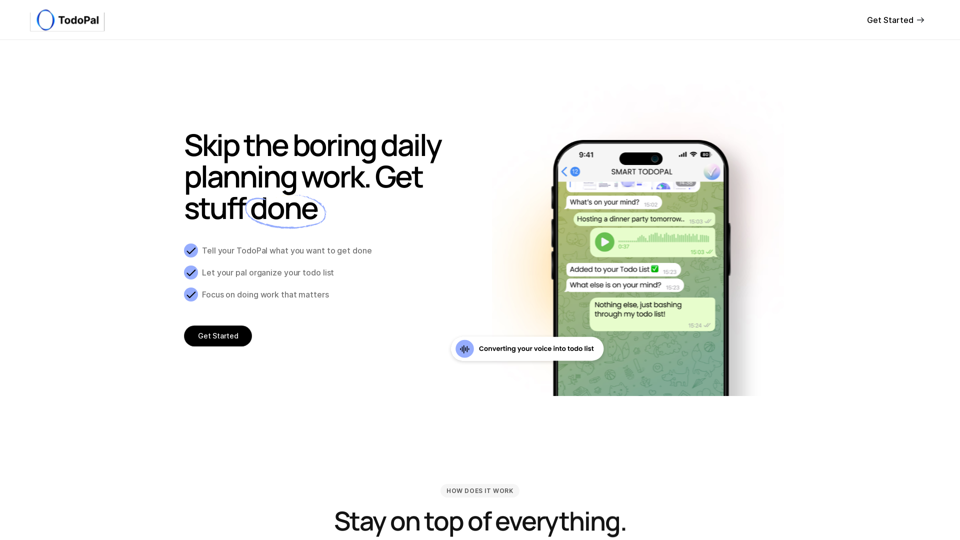 TodoPal – Your Daily Dose of Done.