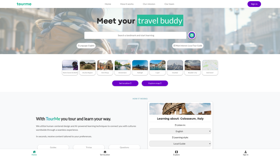 TourMe | Learn in your travels