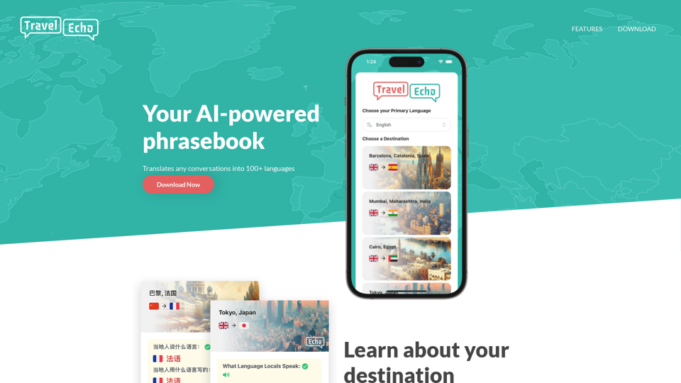 Travel Echo - Your AI-powered phrasebook