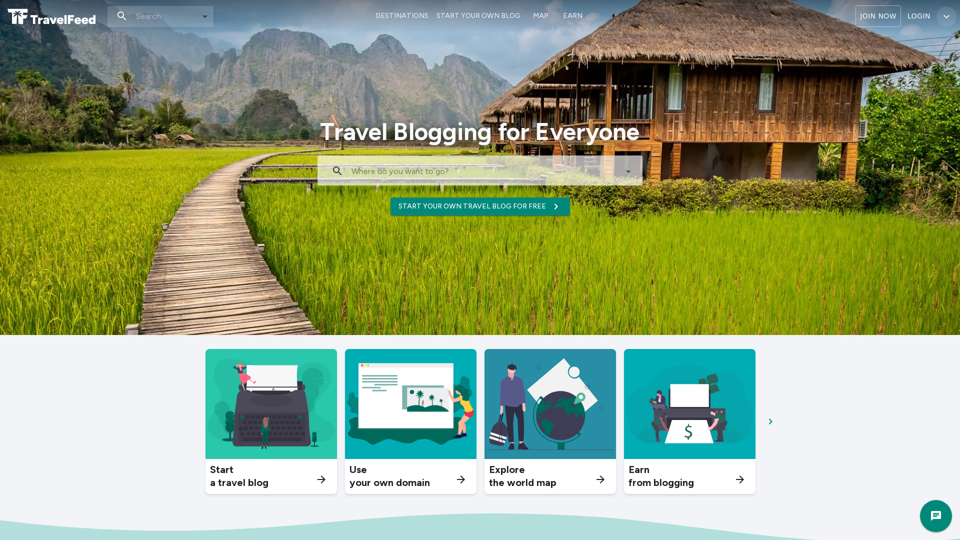 TravelFeed: Travel Blogging for Everyone