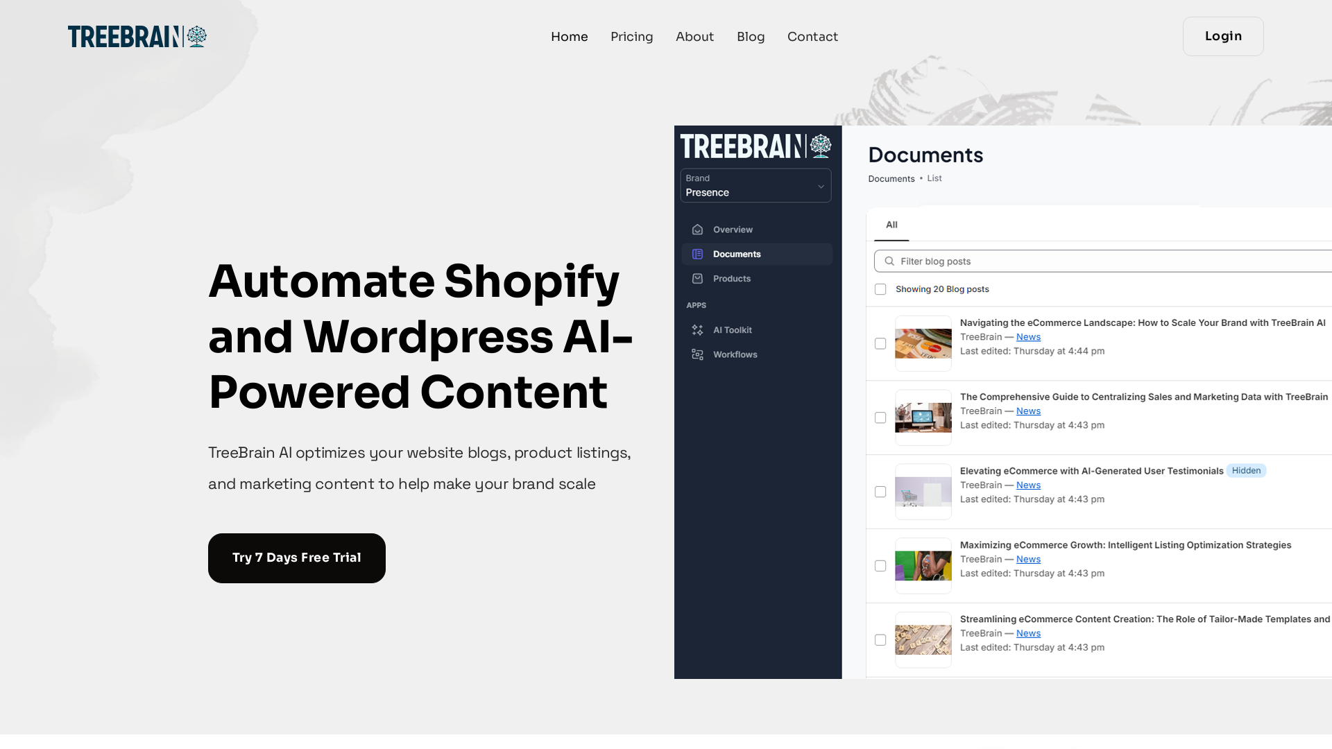 AI SEO营销助力Shopify与WordPress screenshot