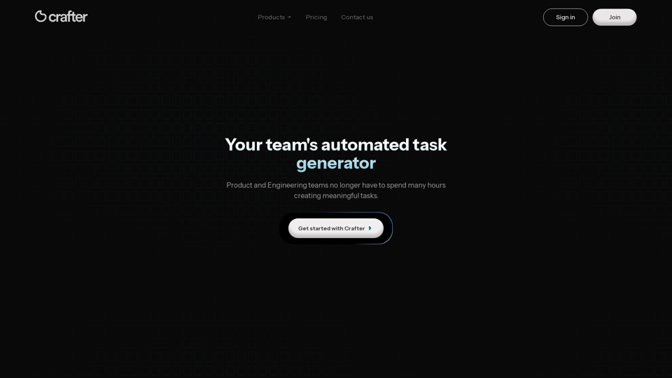 Crafter | AI-powered ticket creation & intuitive documentation tool for your teams.