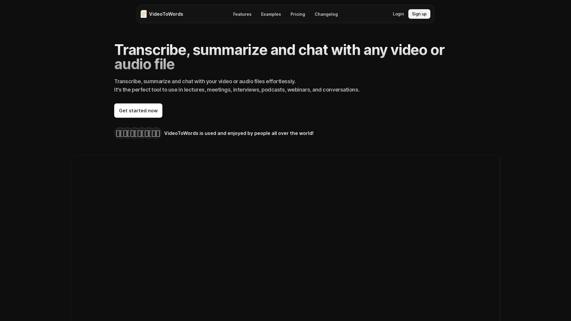 VideoToWords