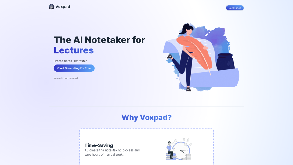 Voxpad screenshot