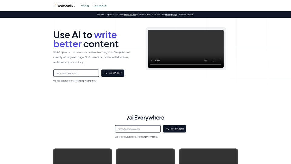 WebCopilot.ai screenshot