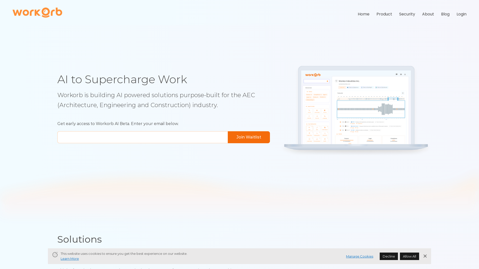 Workorb AI screenshot