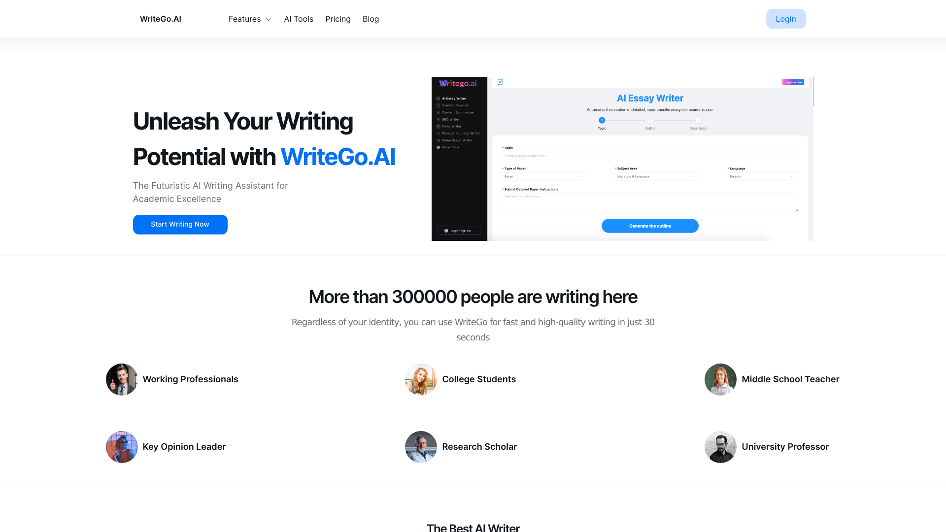WriteGo.ai screenshot